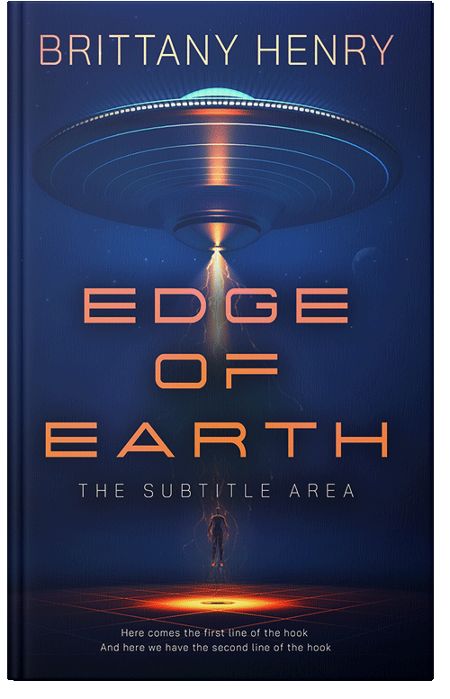 Front view of Blue Zodiac #13815 - Premade Science Fiction Book Cover