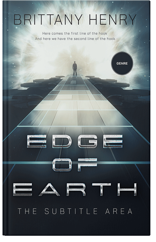 Front view of Ebony Clay #13821 - Premade Science Fiction Book Cover