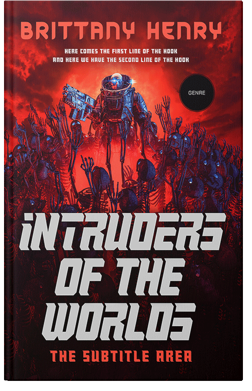 Front view of Tonys Pink #13825 - Premade Science Fiction Book Cover