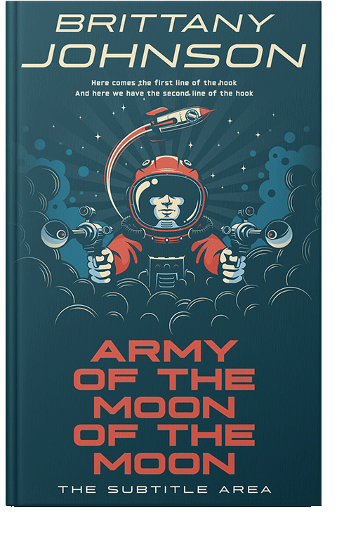 Front view of Elephant #13838 - Premade Science Fiction Book Cover