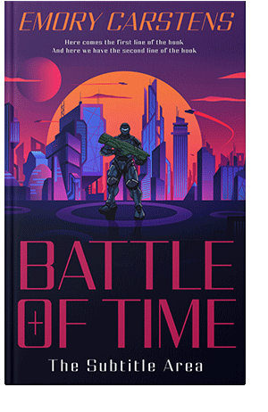 Pre Made Book Cover Violet