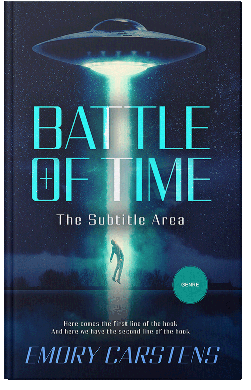 Front view of Blue Zodiac #13851 - Premade Science Fiction Book Cover