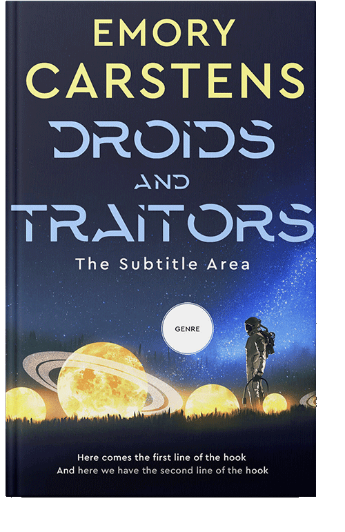 Front view of Beryl Green #13862 - Premade Science Fiction Book Cover