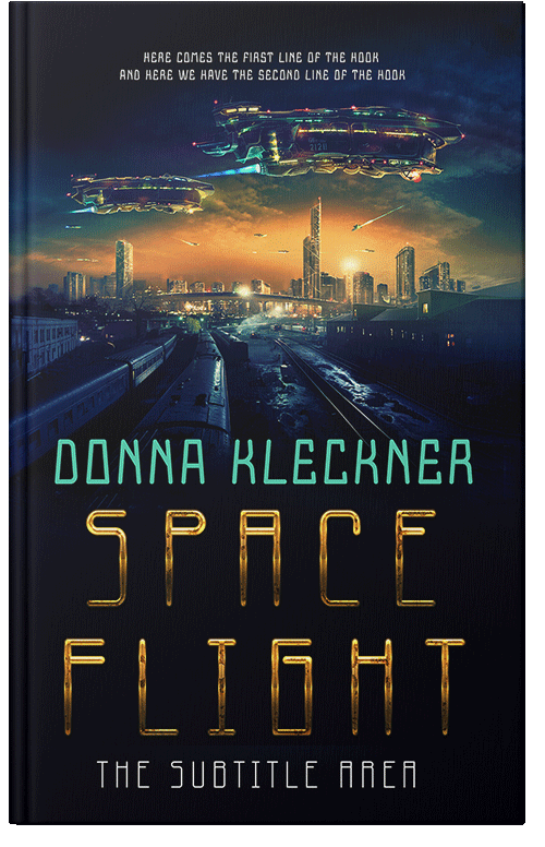 Front view of Ebony #13868 - Premade Apocalyptica Book Cover