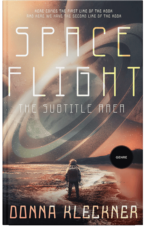 Front view of Sandrift #13871 - Premade Science Fiction Book Cover