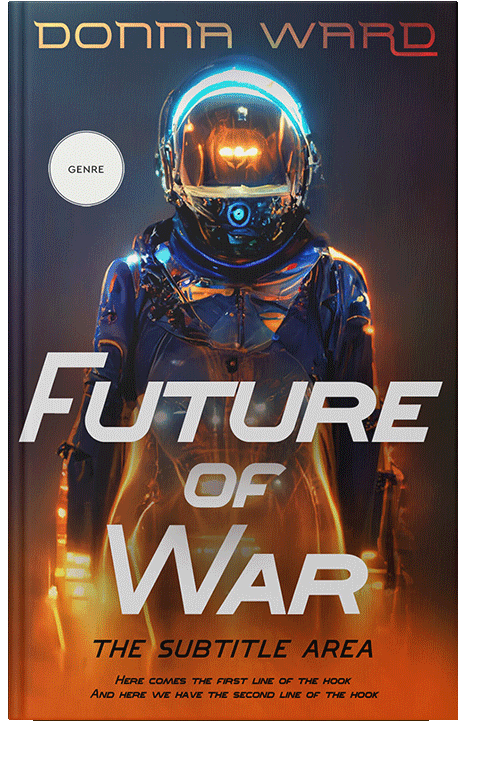 Front view of Di Serria #13876 - Premade Science Fiction Book Cover