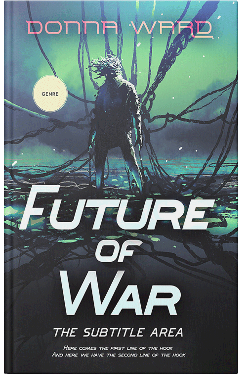 Front view of Premade Science Fiction Book Cover - Limed Spruce