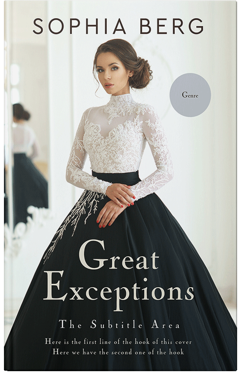 Front view of Cararra #13886 - Premade Romance Book Cover