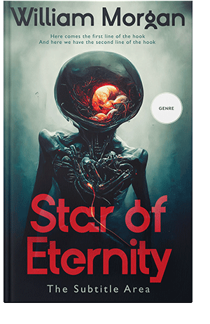 Pre Made Book Cover Ebony Clay