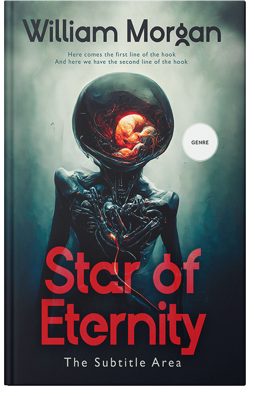 Front view of Premade Science Fiction Book Cover - Ebony Clay