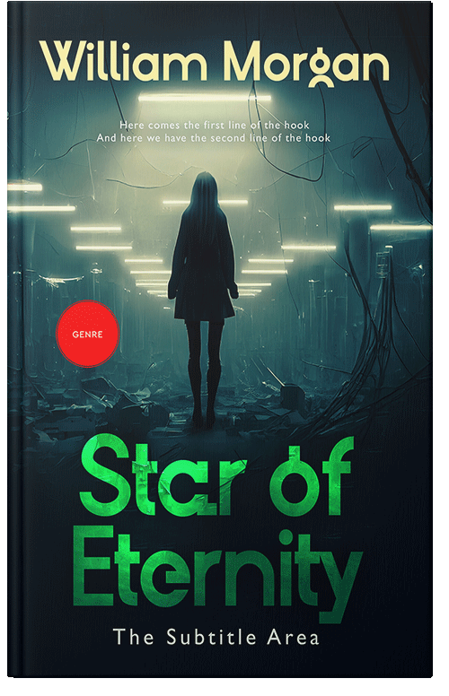 Front view of Rodeo Dust #13924 - Premade Science Fiction Book Cover