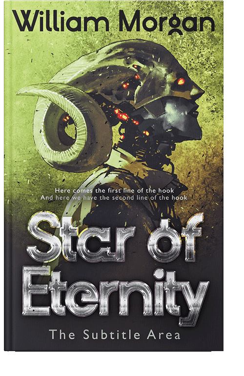 Front view of Deco #13926 - Premade Science Fiction Book Cover