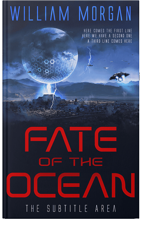 Front view of Ebony #13936 - Premade Science Fiction Book Cover