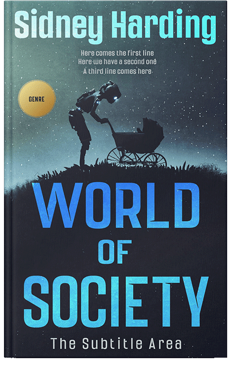 Front view of Ebony Clay #13942 - Premade Science Fiction Book Cover