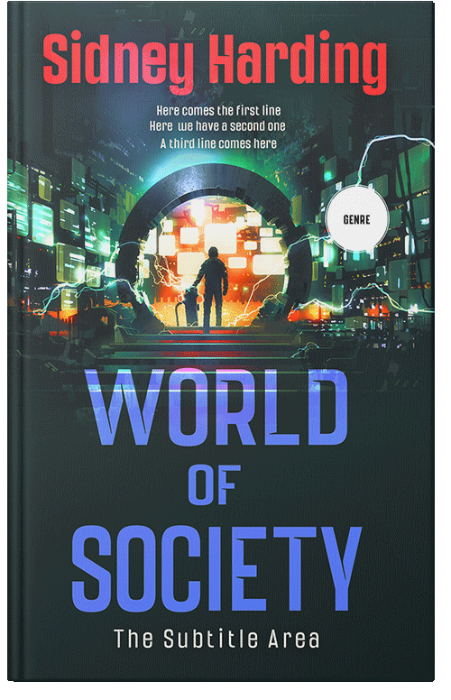 Front view of Outer Space #13946 - Premade Science Fiction Book Cover