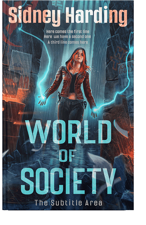 Front view of Ebony Clay #13948 - Premade Apocalyptica Book Cover