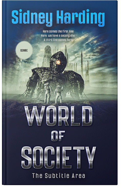 Front view of Premade Science Fiction Book Cover - Clay Ash