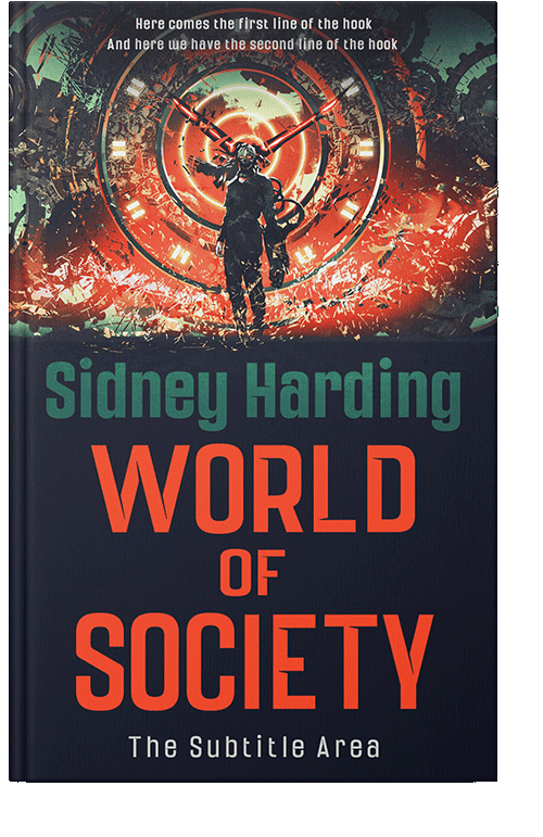 Front view of Burnt Sienna #13951 - Premade Science Fiction Book Cover | BookCoverZone