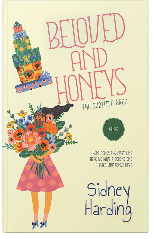 Front view of Citrine White #13960 - Premade Chick Lit Book Cover