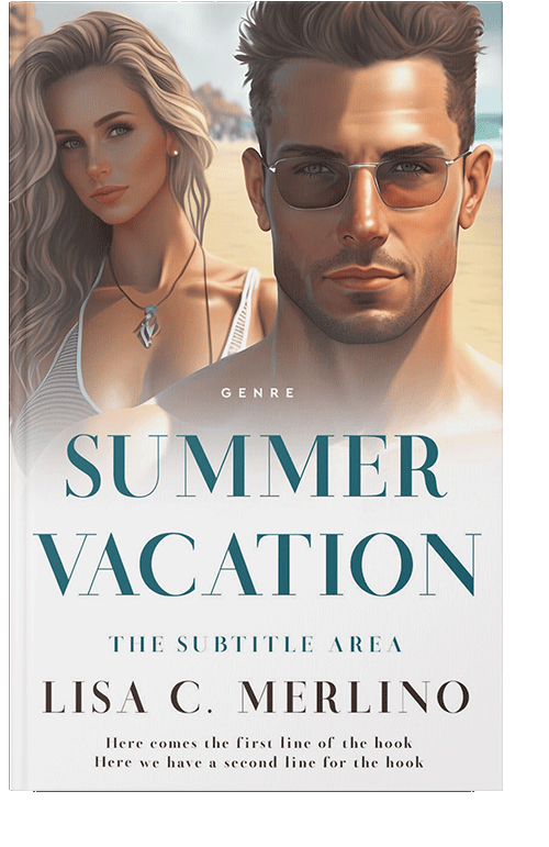 Front view of Sandrift #13974 - Premade Romance Book Cover