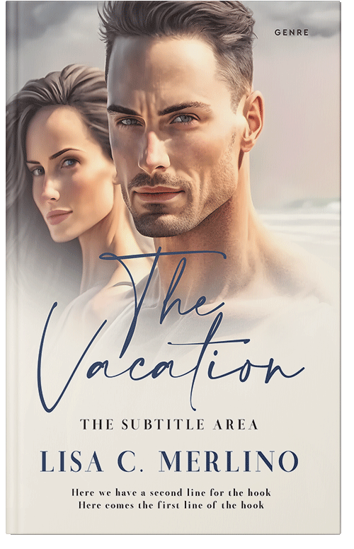 Front view of Premade Romance Book Cover - Parchment