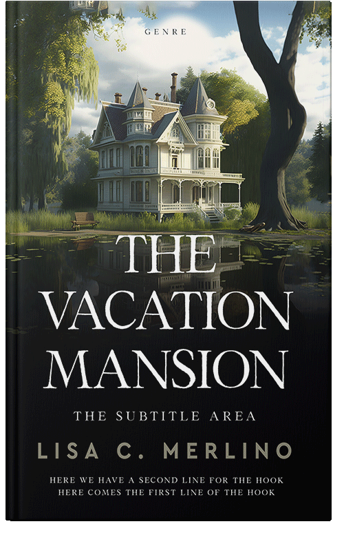 Front view of Foggy Gray #13979 - Premade Literary Fiction Book Cover