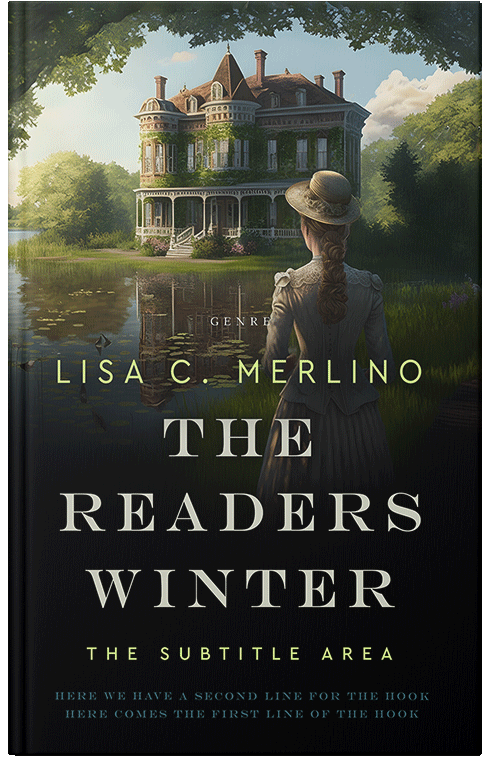 Front view of Foggy Gray #13981 - Premade Historical Book Cover