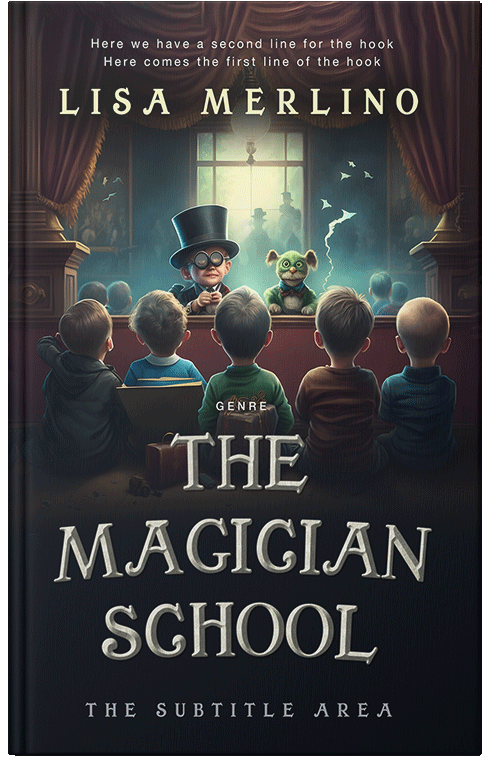 Front view of Shark #13989 - Premade Teen & Young Adult Book Cover