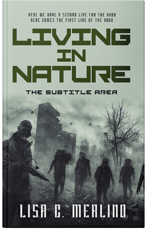 Front view of Premade Apocalyptica Book Cover - Powder Ash