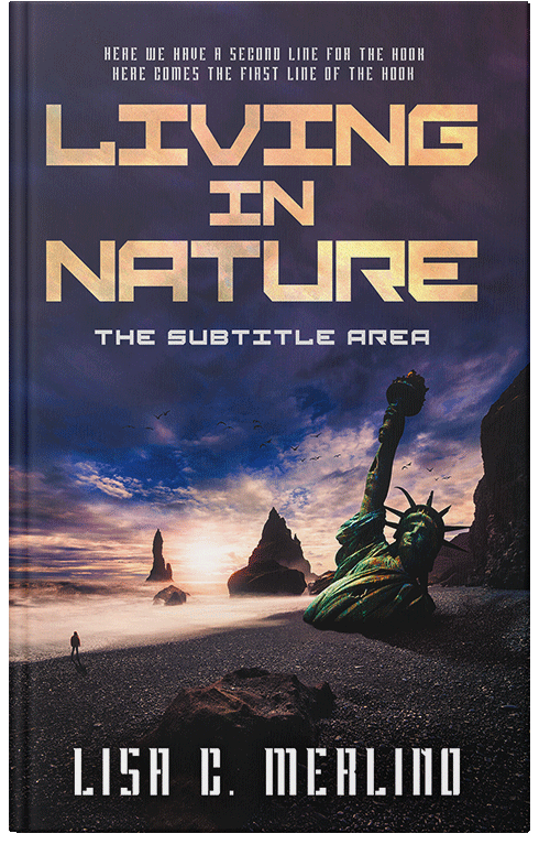 Front view of Steel Gray #13991 - Premade Apocalyptica Book Cover