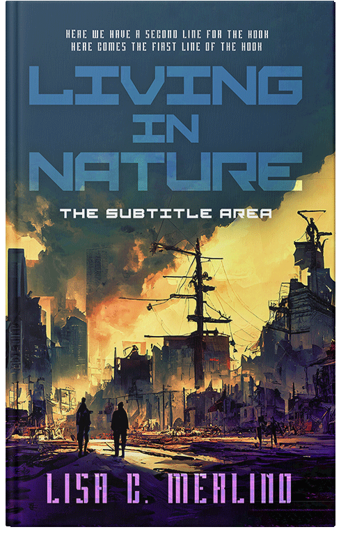 Front view of Ebony Clay #13992 - Premade Apocalyptica Book Cover