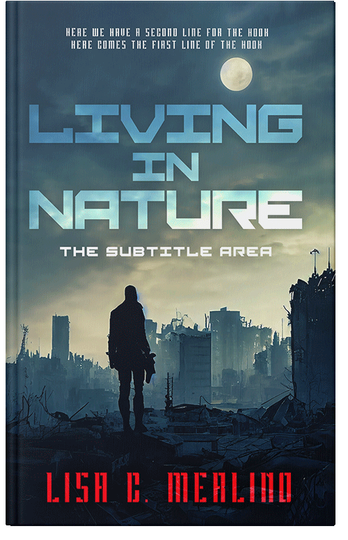 Front view of Pickled Bluewood #13994 - Premade Apocalyptica Book Cover