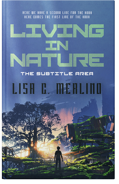 Front view of Premade Apocalyptica Book Cover - Kashmir Blue