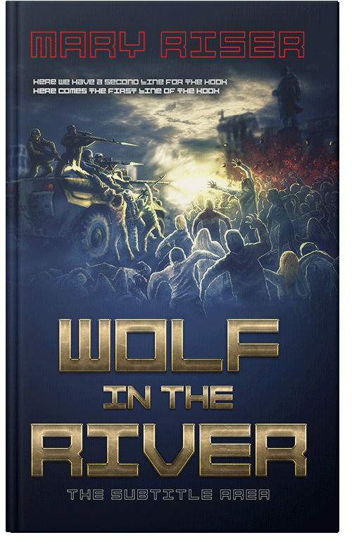 Front view of Premade Apocalyptica Book Cover - Ebony Clay