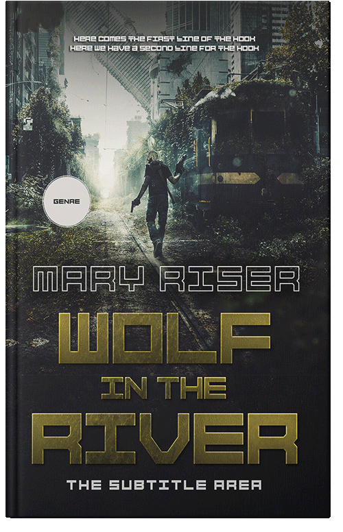 Front view of Shark #14009 - Premade Apocalyptica Book Cover