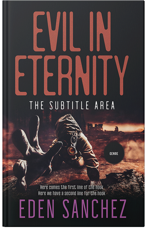 Front view of Contessa #14011 - Premade Apocalyptica Book Cover