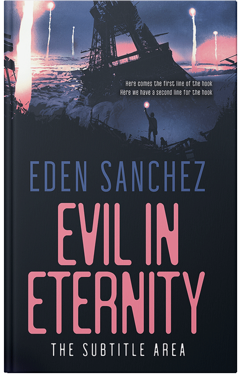 Front view of Premade Apocalyptica Book Cover - Kobi