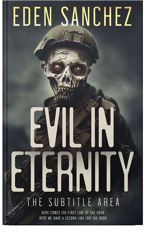 Front view of Shark #14018 - Premade Horror Book Cover