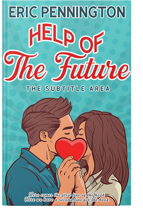 Front view of Fountain Blue #14030 - Premade Romance Book Cover