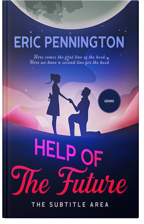 Front view of Blue Zodiac #14033 - Premade Romance Book Cover