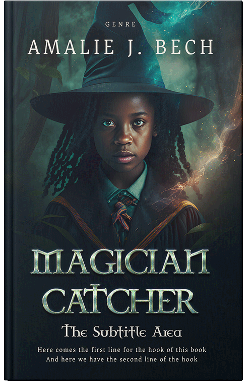 Front view of Premade Abstract Book Cover - Bunker