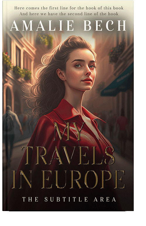 Front view of Brandy #14074 - Premade Abstract Book Cover