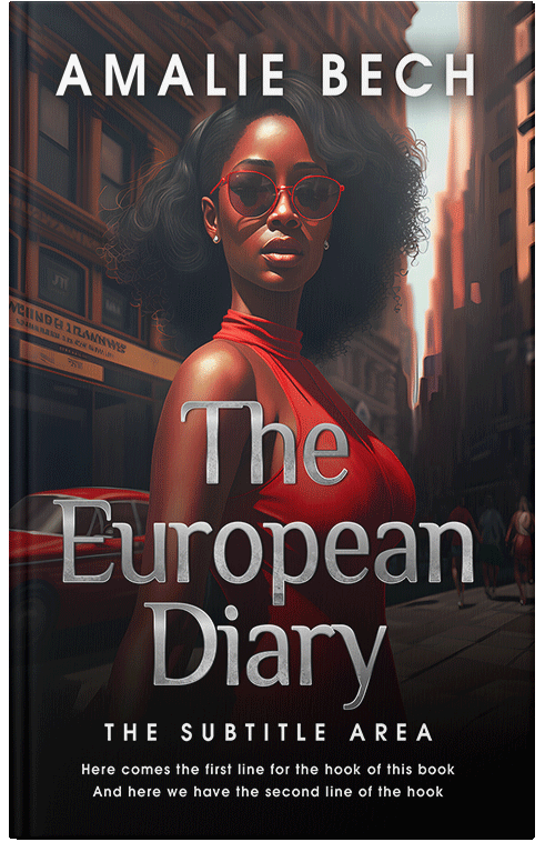 Front view of Premade Literary Fiction Book Cover - Cocoa Brown