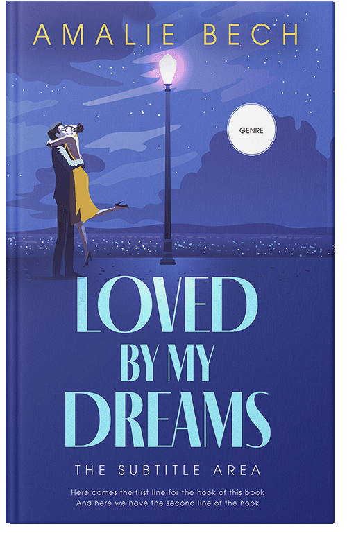 Front view of Premade Romance Book Cover - Chambray