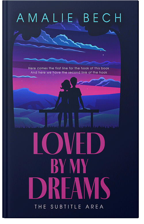 Front view of Black Pearl #14091 - Premade Romance Book Cover