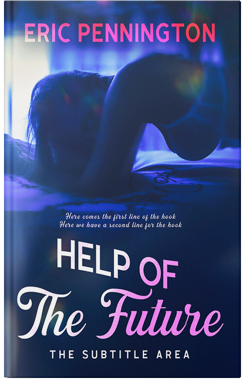 Front view of Premade Erotica Book Cover - Black