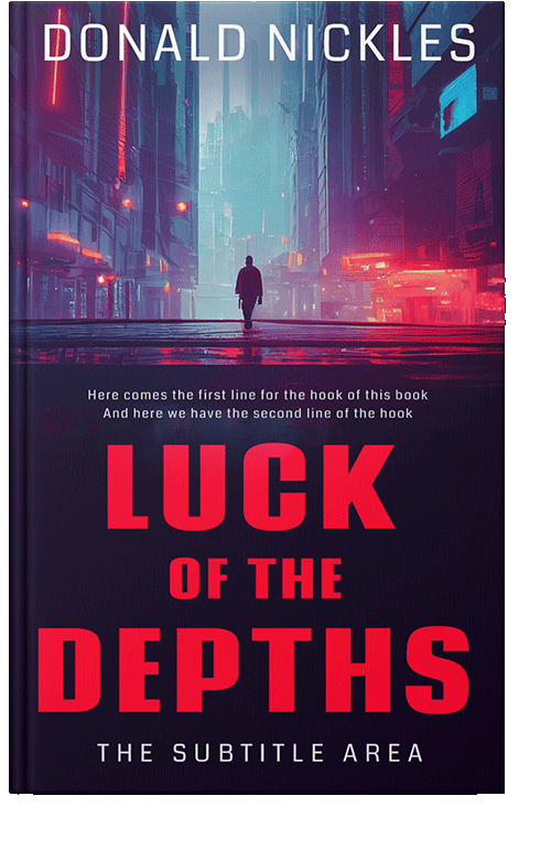 Front view of Cerise Red #14205 - Premade Mystery & Thriller & Suspense Book Cover