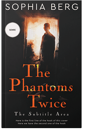 Pre Made Book Cover Gold Sand