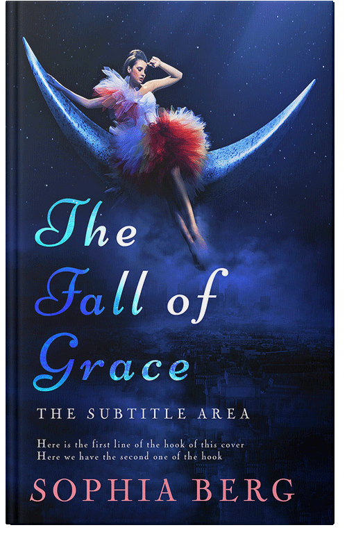 Front view of Premade Fantasy Book Cover - Black Pearl