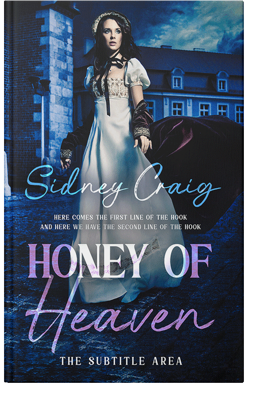 Front view of Premade Horror Book Cover - Gray Suit